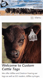 Mobile Screenshot of customcattletags.com